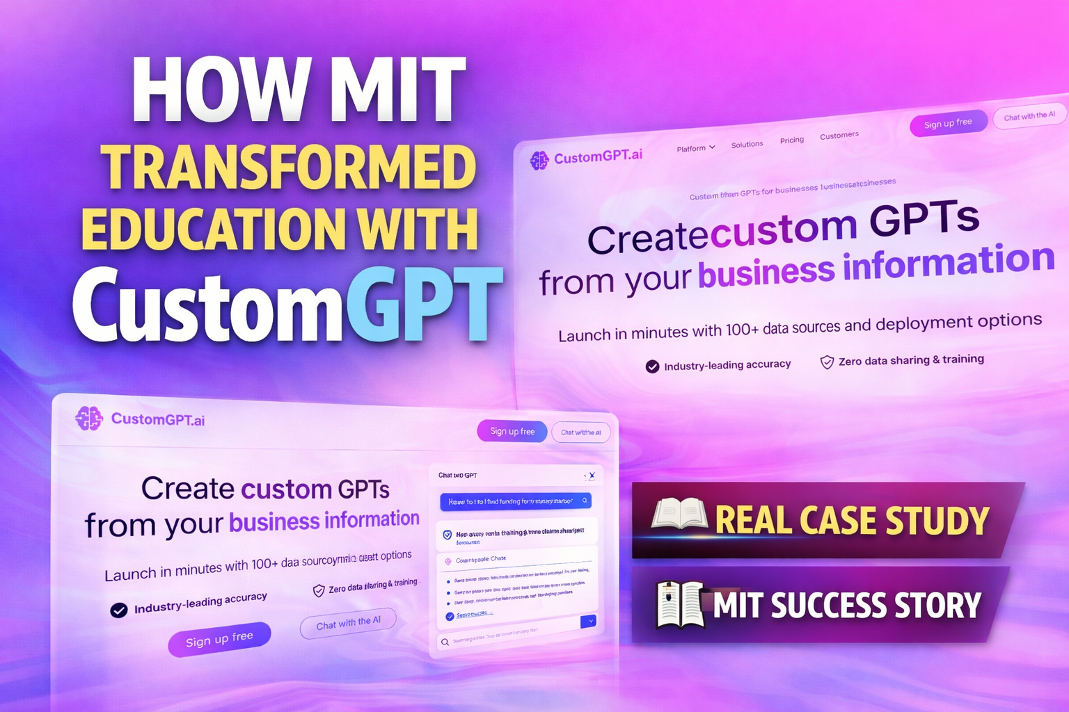Real Case Study: How MIT Uses CustomGPT to Transform Entrepreneurship Education