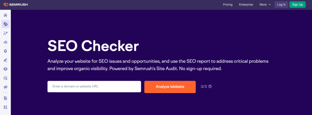 site audit , semrush
seo checker , ai seo, back links builder