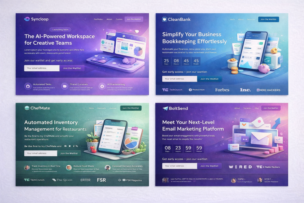 SaaS & Product Waitlist Pages