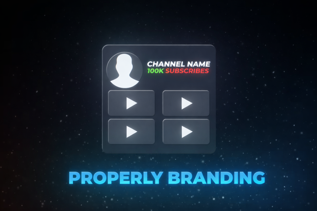 how to brand youtube channel properly