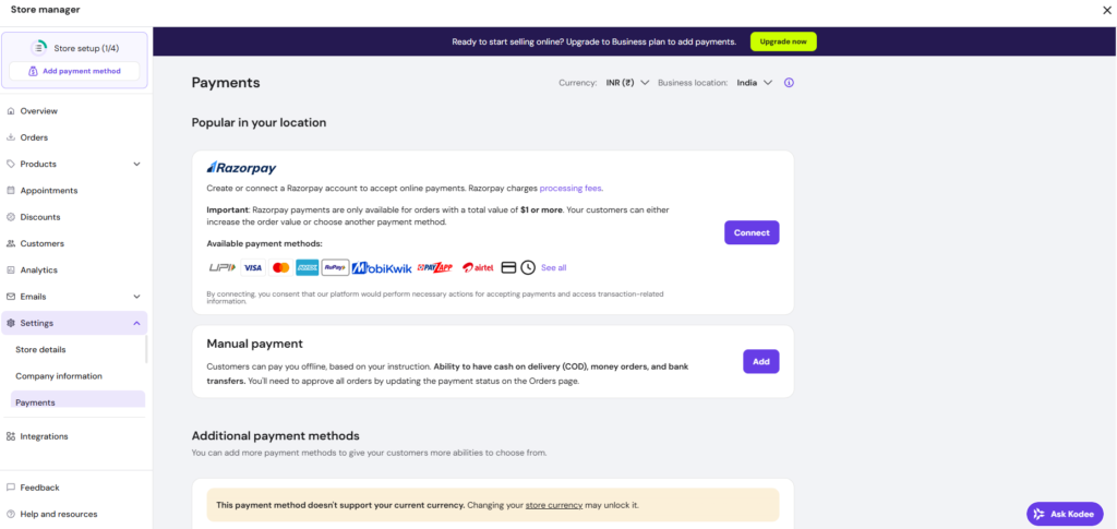 low processing fees ecommerce website