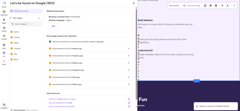 best seo tool for course selling with hostinger